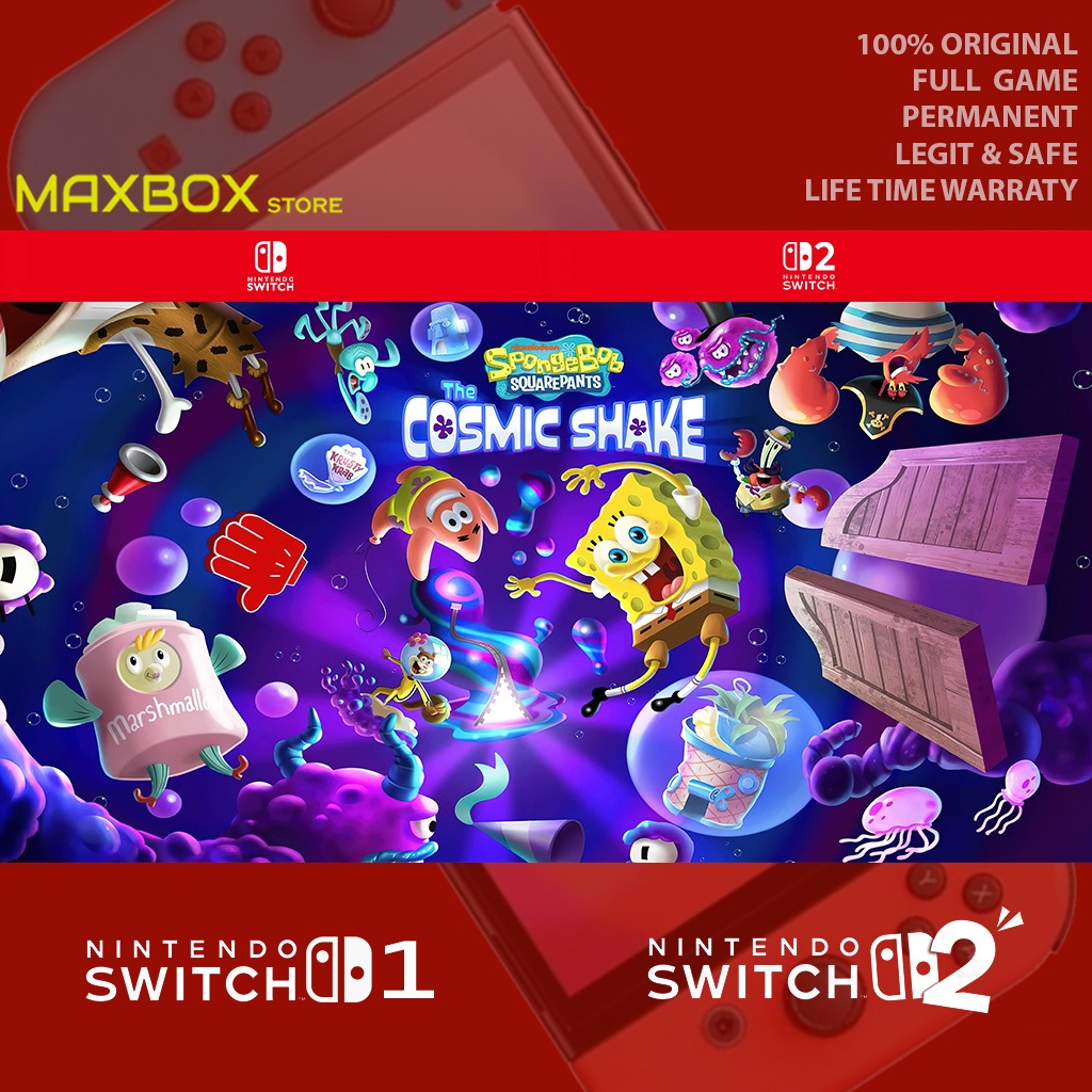 Jual SpongeBob SquarePants: The Cosmic Shake For Nintendo Switch 1 ...