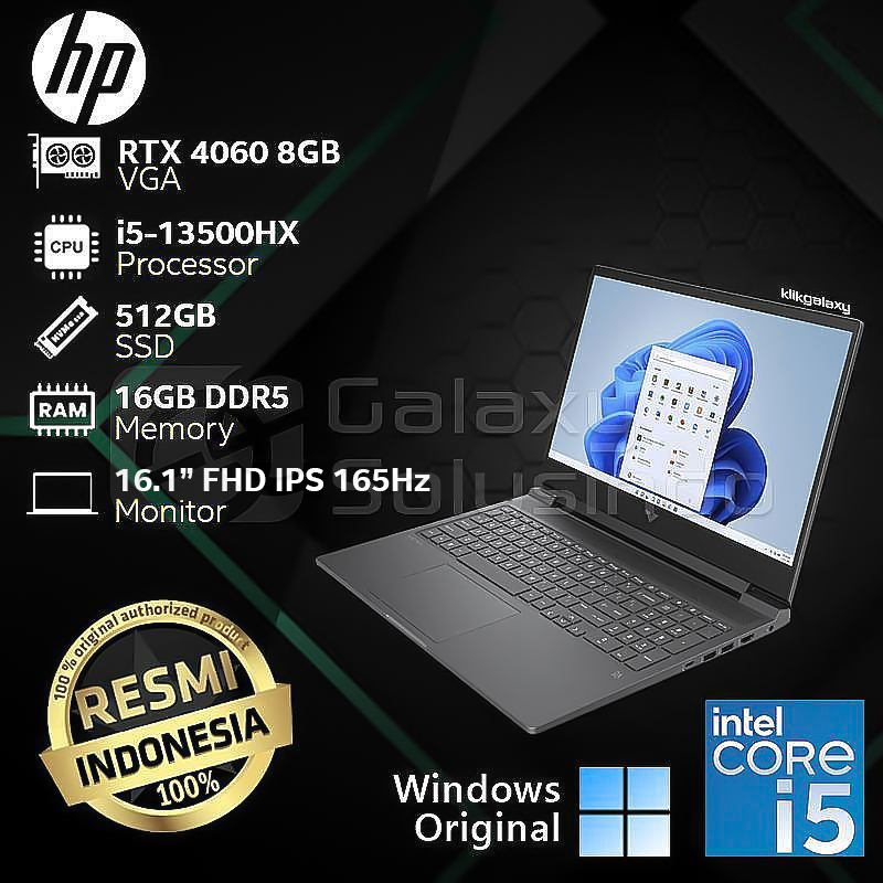 Jual HP VICTUS 16 R0555TX - GeForce RTX 4060 Intel Core i5-13500HX ...