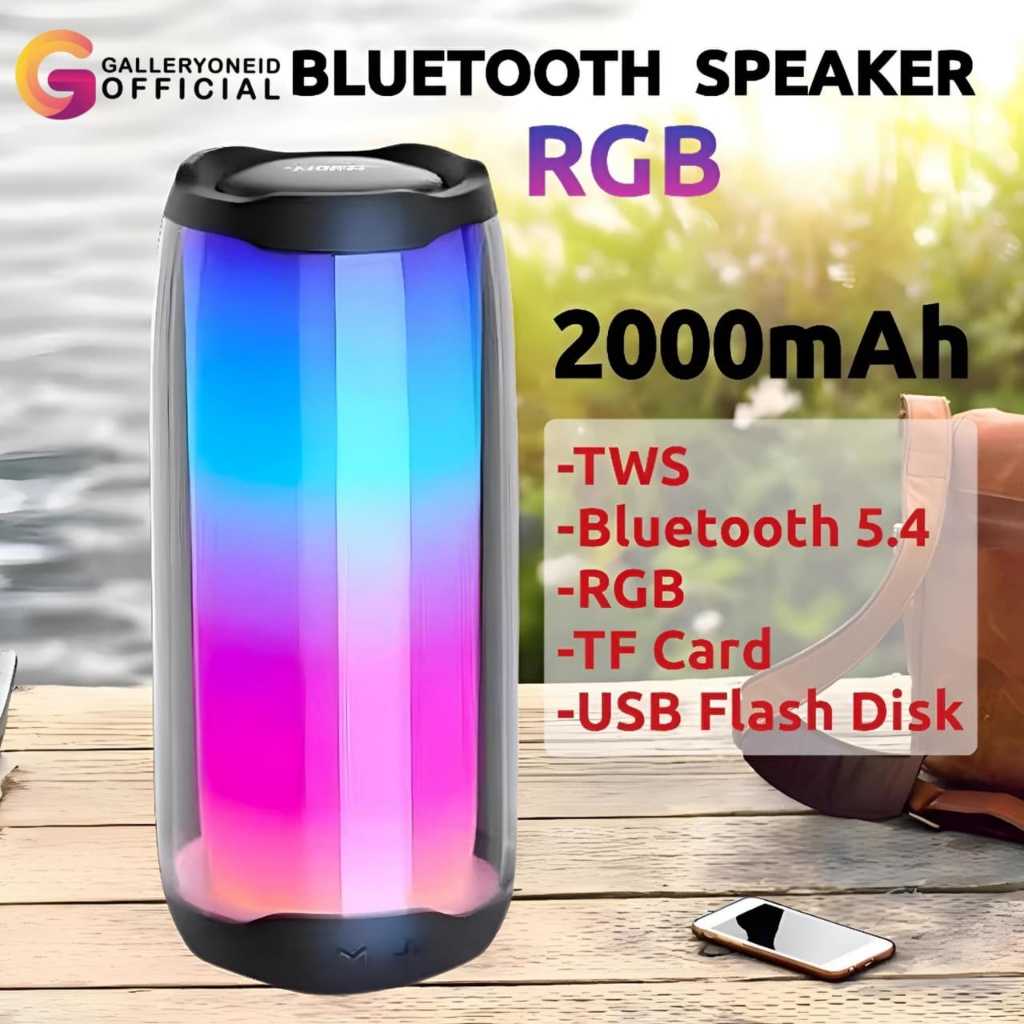 Jual SilverCrest Speaker Bluetooth Portable Loudspeaker Wireless LED ...