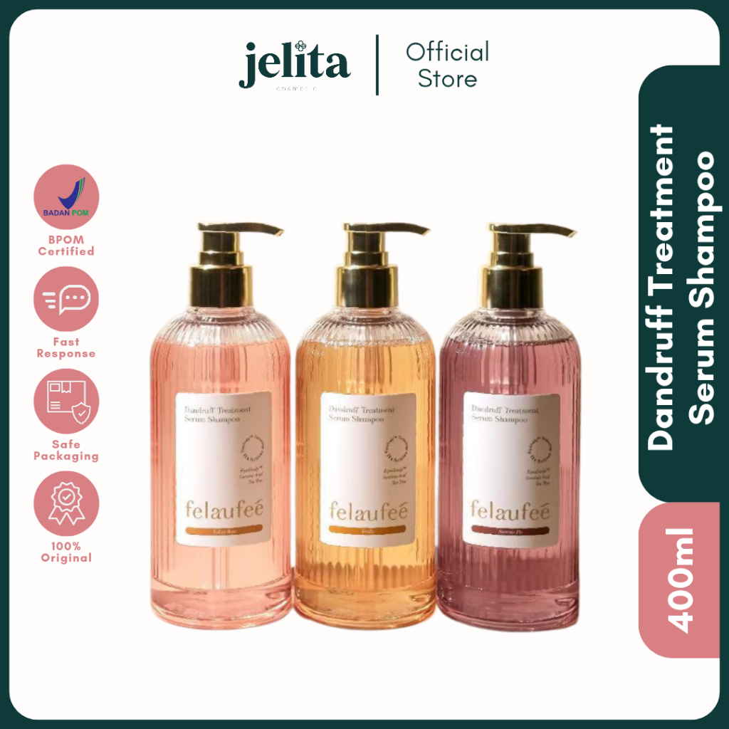 Jual Jelita Cosmetic - Felaufee Dandruff Treatment Serum Shampoo Anti ...