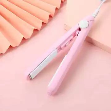 Catok Rambut Mini Pelurus Rambut Mini Pengeriting Rambut Keramik Mini Untuk Wanita Pelurus