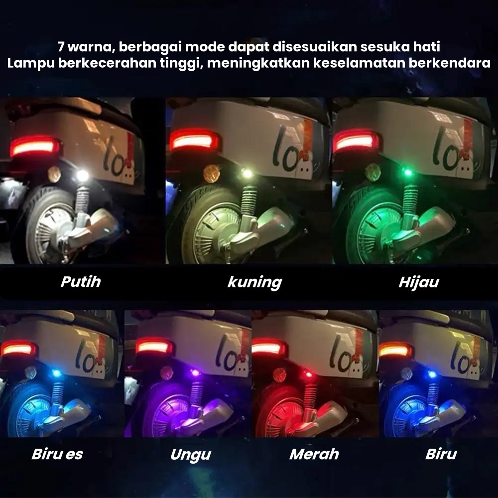 Jual Lampu Led Kedip Pesawat Sepeda Motor 7 Warna Lampu Strobo ...