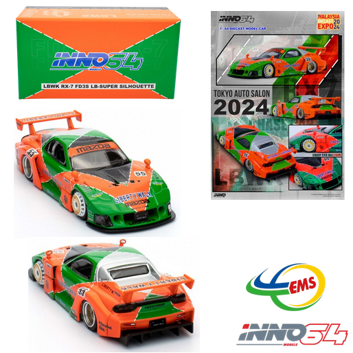 Jual IN64-LBWK-RX7-04 - INNO64 1/64 LBWK RX-7 (FD3S) LB-SUPER ...