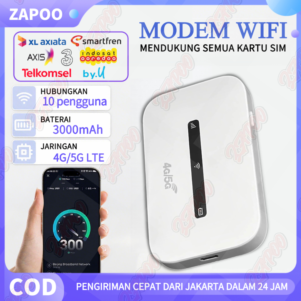 Jual Modem WiFi 4G\5G LTE Portable Router Mini Mifi Hotspot WiFi Saku ...