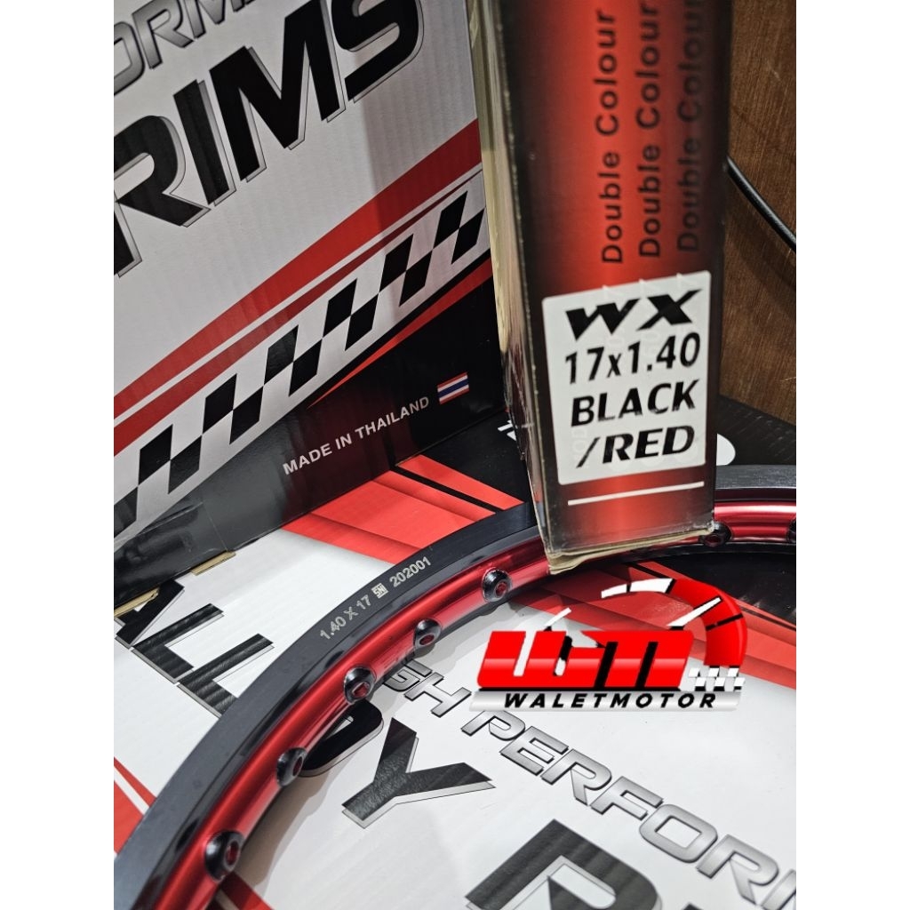 Jual Velg TDR Wx Shape Two Tone 17 X 140 warna Black Red/Velg TDR Rims ...
