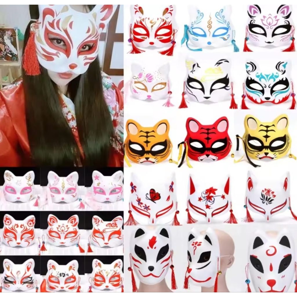 Jual NEW READY STOCK!! TOPENG ANIME COSPLAY KUCING KITSUNE FOX BUNKASAI ...