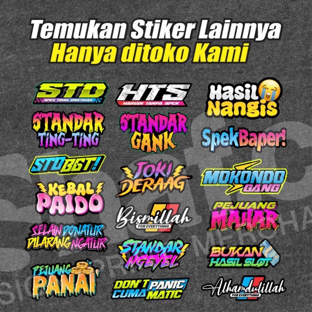 Jual STICKER MOKONDO GANG VIRAL KEREN // STICKER VINYL PUTIH // STICKER ...