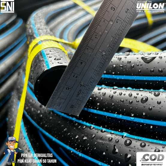 Jual Pipa HDPE Unilon Ukuran 3/4 Inch Atau 25mm PN 10 Panjang 10 Meter ...