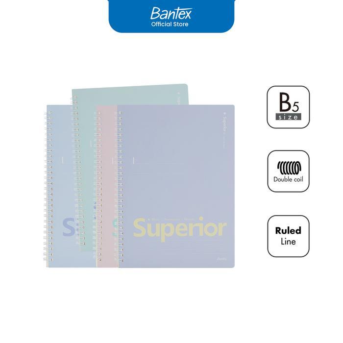 Jual Bantex Buku Catatan B5 Bergaris Spiral Notebook Superior Pastel ...