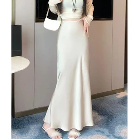 Restu_Rok Satin Silk Premium Rok Skirt Rok Panjang