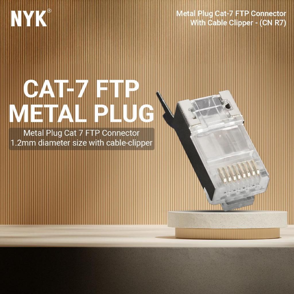 Jual NYK Konektor RJ45 FTP STP CAT7 Besi 10pcs bisa untuk CAT6 CAT6A ...