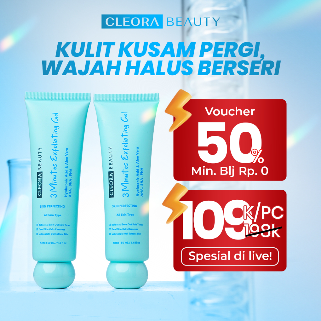 Jual Cleora Twinpack Exfoliating Gel 50gr Special Bundle 2pcs ...