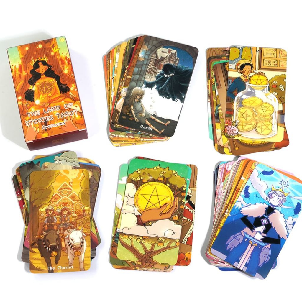 Jeu De Tarot Delos Oracle – 78 Cartes, Anglais, Taille 10,5x6x2,5 Cm, Guide PDF Inclus – Cartomancie, Divination