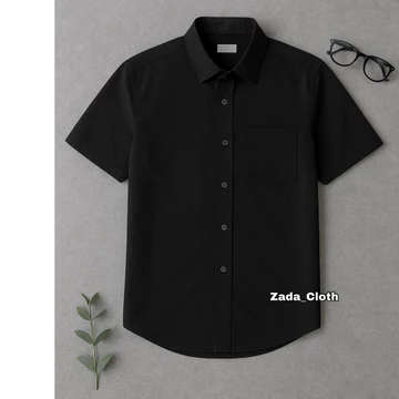 Kemeja Polos Pria Lengan Pendek Baju Kerja Slim Fit Formal Cowok