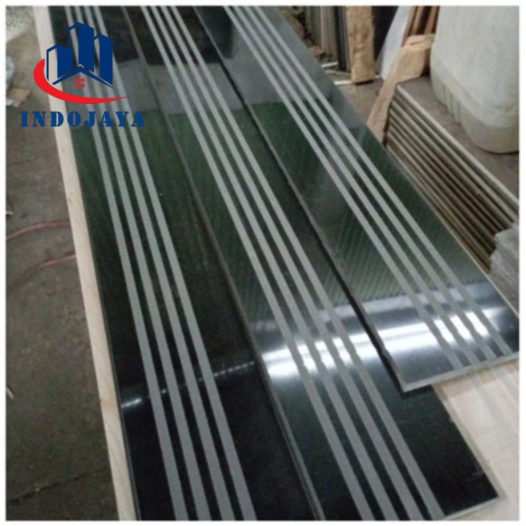 Jual granit list plint 10x60 hitam polos keramik plint custom ...