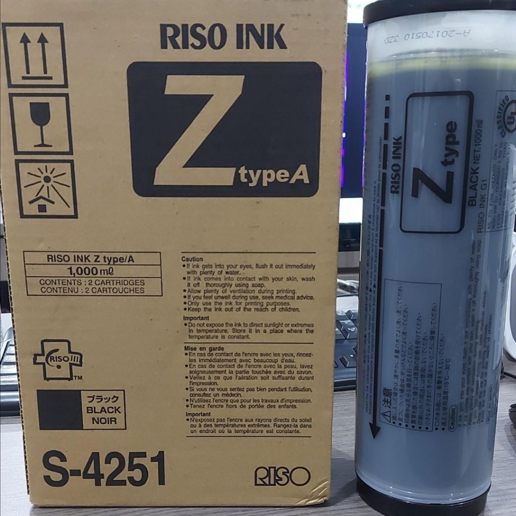 Jual RISO INK Z type A S-4251 BLACK | Shopee Indonesia