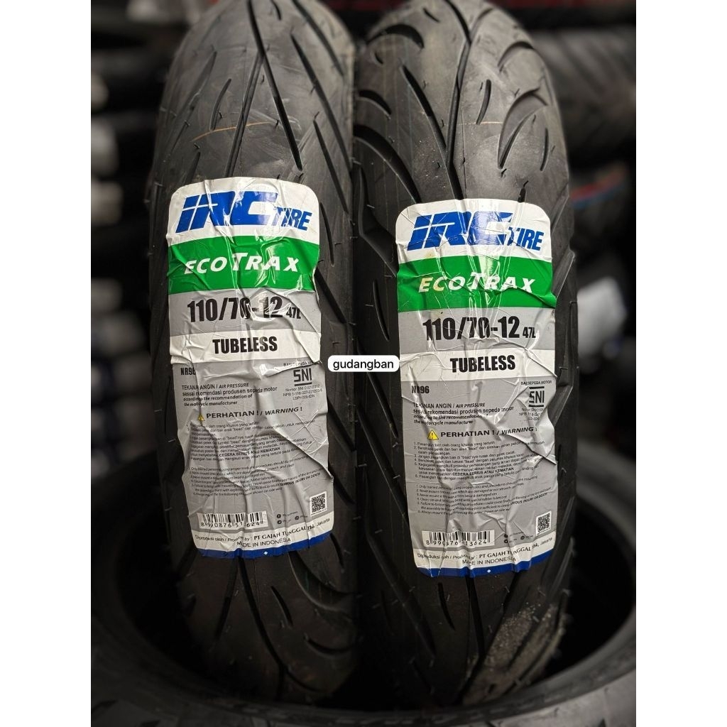Jual ( RING 12 ) ECOTRAX IRC ( CEK VARIAN 100 110 90 70 12 ) Ban scoopy ...