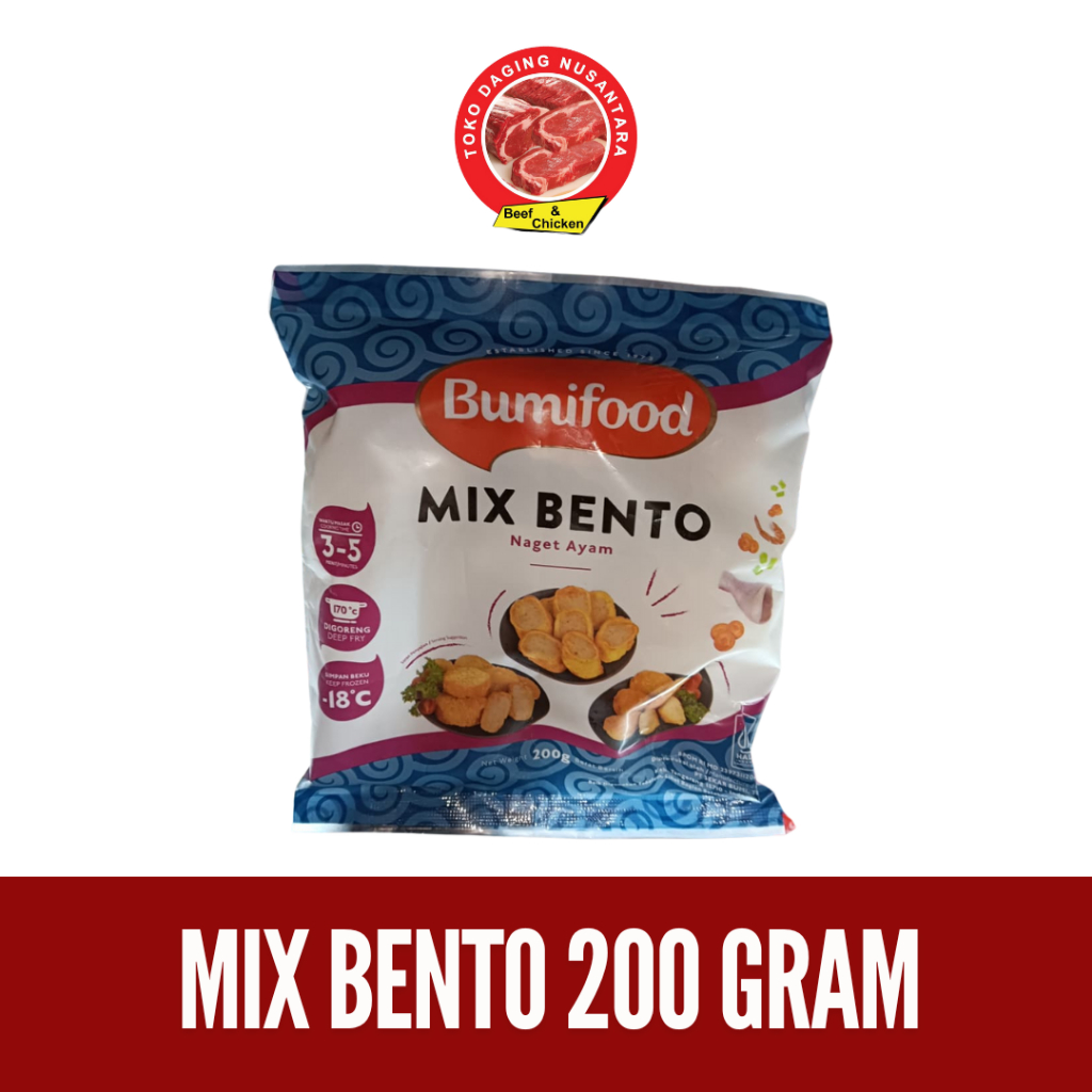 Jual Bumifood Mix Bento 200 Gram / Mix Bento Naget Ayam | Shopee Indonesia