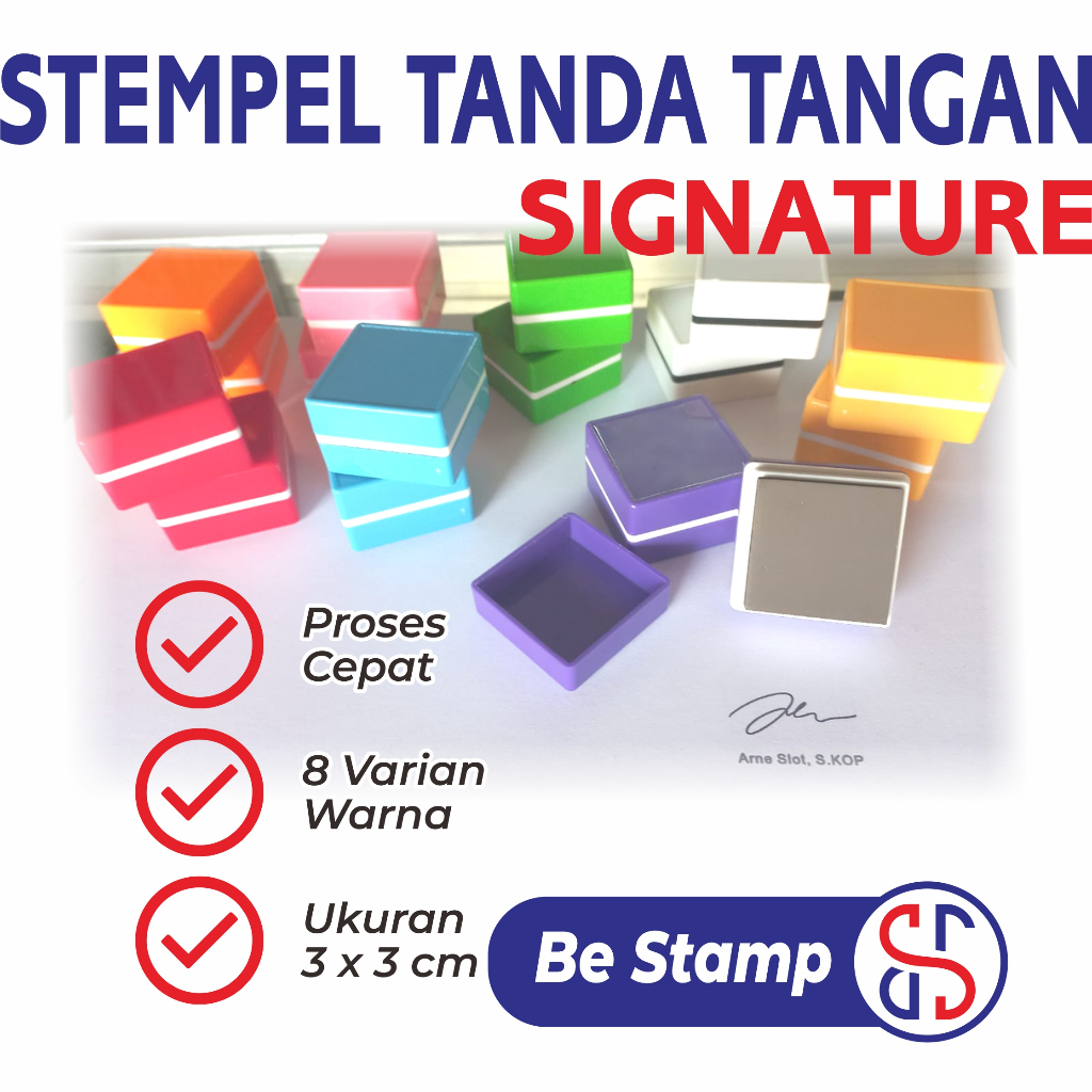 Jual Stempel Tanda Tangan (TTD) & NAMA / SIGNATURE | Shopee Indonesia