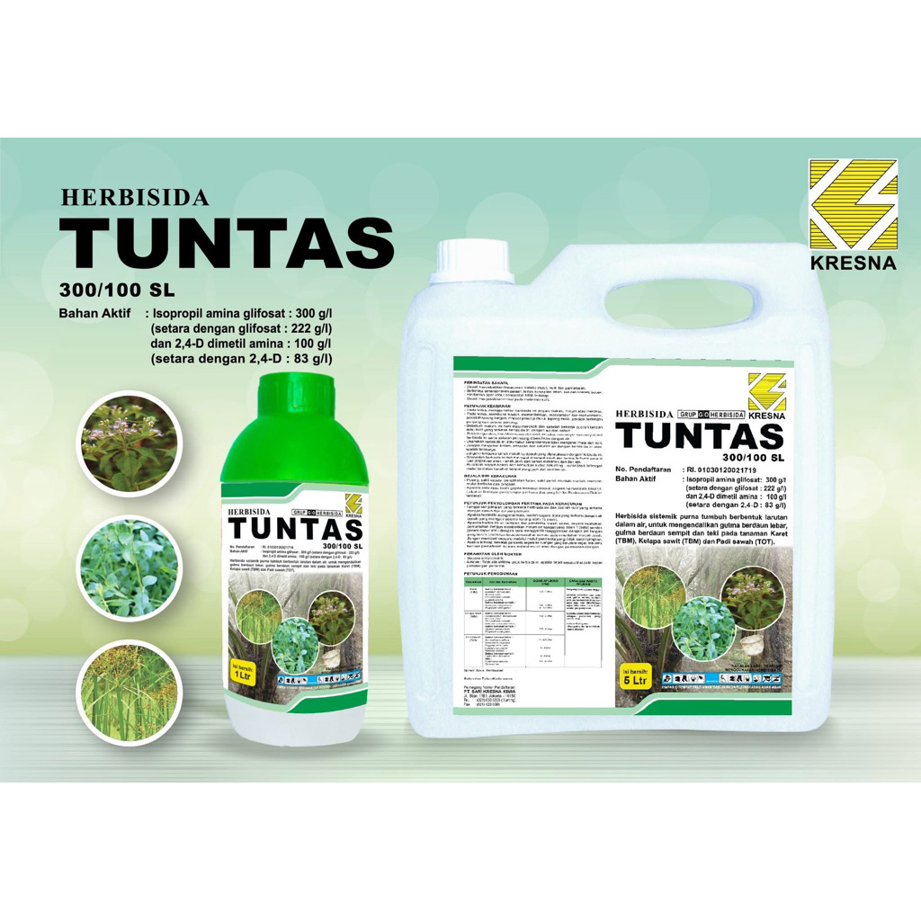 Jual Tuntas Racun Rumput sistemik isi 1liter | Shopee Indonesia