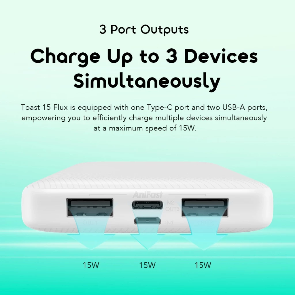 oraimo Powerbank Toast 15 Flux Real Capacity 10.000 mAH OPB-1100D Kapasitas Nyata MPL Mobile Legends Pengisian Cepat