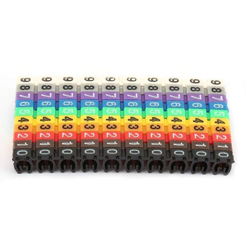 Jual Marker Kabel Angka 100pcs Label Kabel Jaringan 2.5mm Penanda Nomor ...