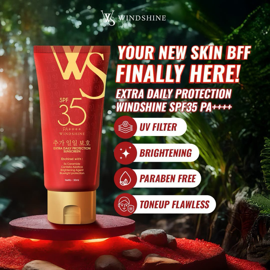 Jual PROMO SUNSCREEN WINDSHINE SPF 35 PAKET USAHA ISI 5 | Shopee Indonesia