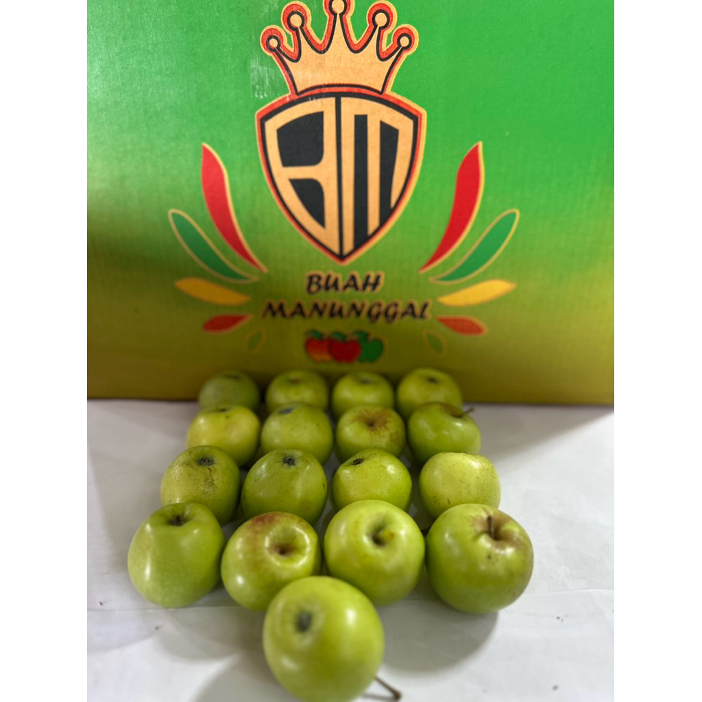Jual Apel Malang Manalagi ukuran kecil 15-18 buah/ Apel Malang / Apel ...