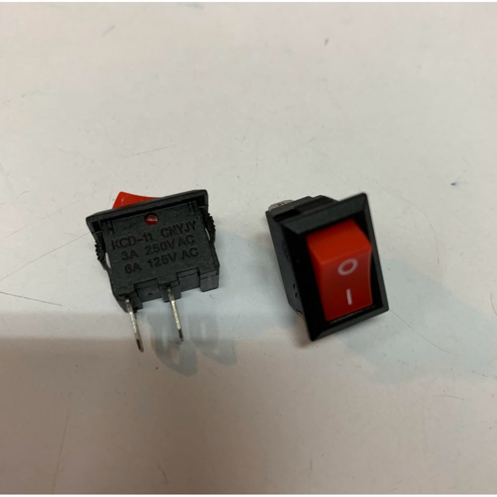 Jual Rocker Switch Saklar Mini 2Pin 2 Pin 2 P 2p Merah (tanpa lampu ...