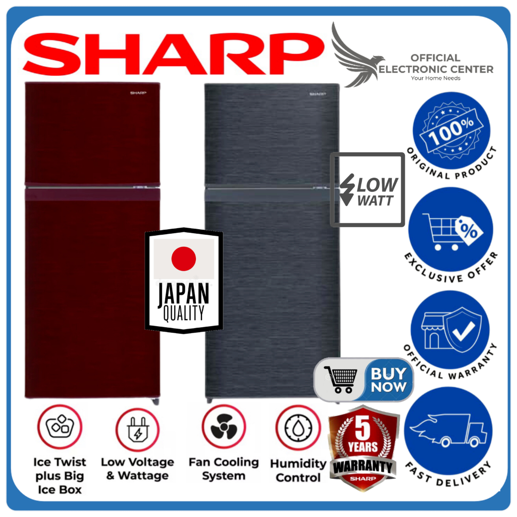 Jual KULKAS 2 PINTU SHARP SJ-195MN SJ 195 MN SJ195MN PREMIUM SUPER ...
