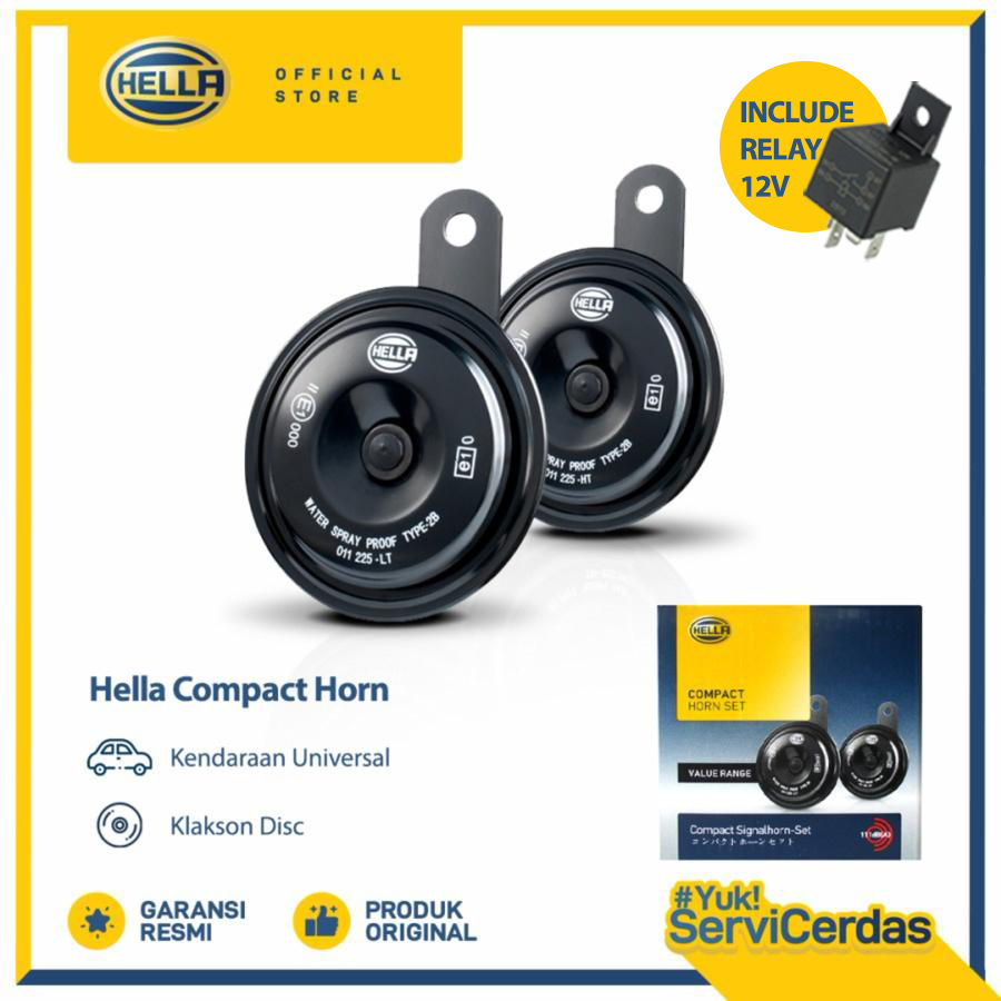 Jual Klakson Disc Hella Compact Disc 12V - Klakson mobil dan motor ...