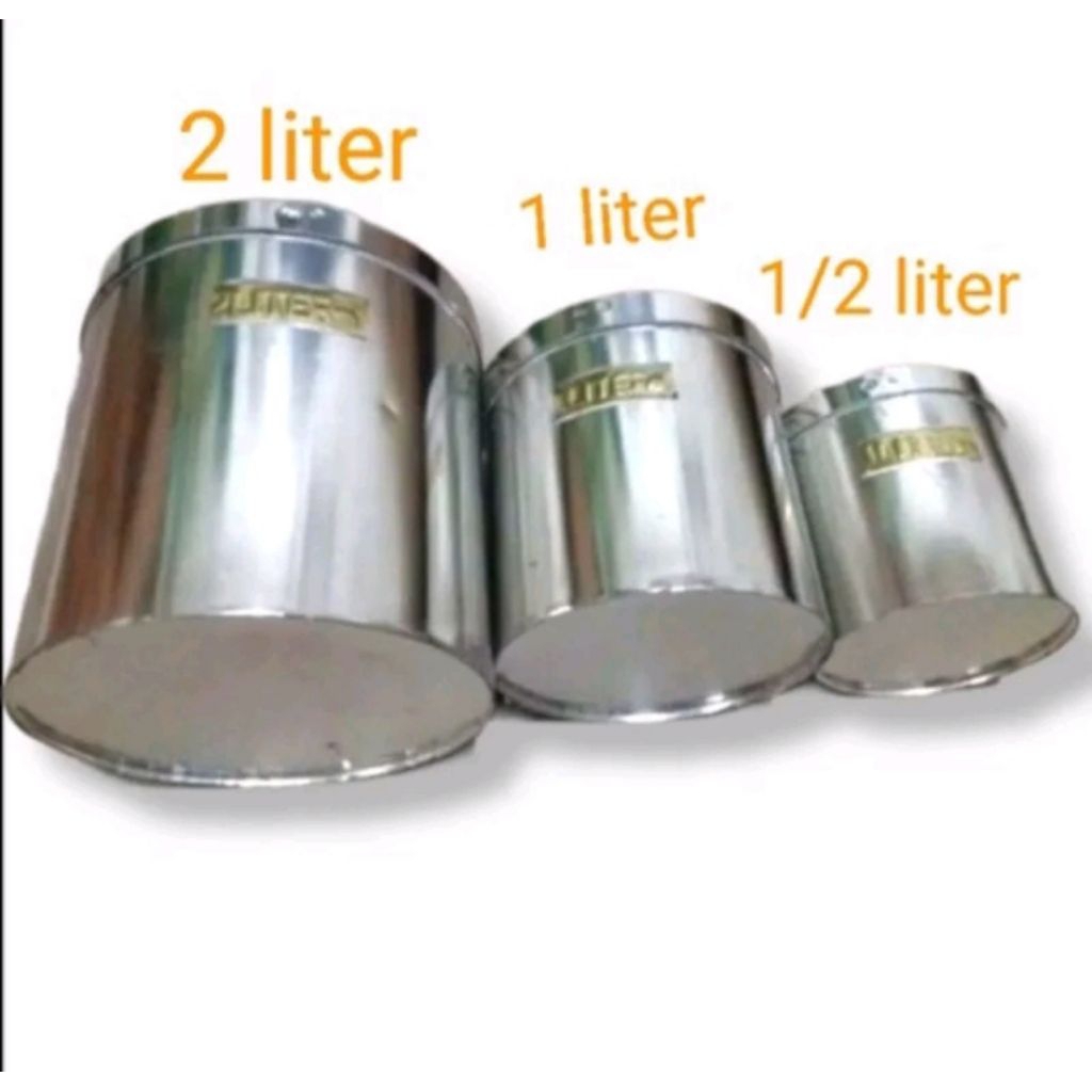 Jual Set literan beras 2 liter 1 liter dan setengah liter | Shopee ...