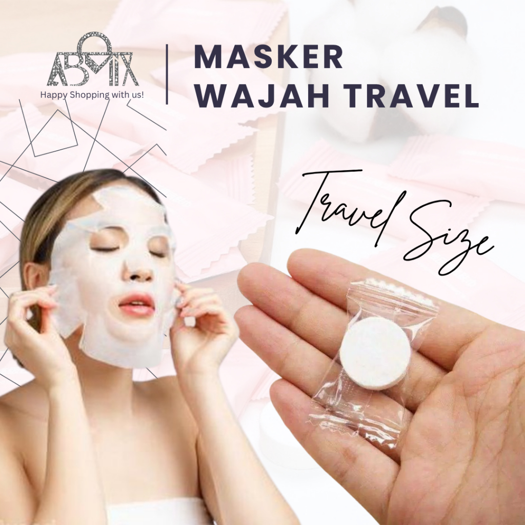 5609 Tisu Wajah Mini / Compressed Paper Mask Sheet / Table Mask / Masker Wajah Mini / Tissue Compress dan Masker Kompres