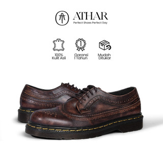 Jual Athar Savannah - Sepatu Pria Wingtip Docmart Burgundy Kulit Asli ...