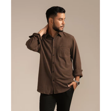 Broodis Kemeja Pique GENTLY Olive Lengan Panjang