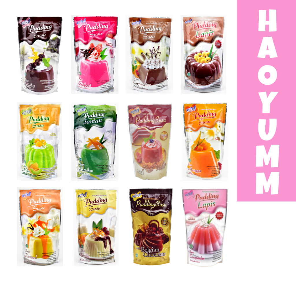 Jual Nutrijell Pudding Susu - ALL VARIANT [HAOYUMM] | Shopee Indonesia