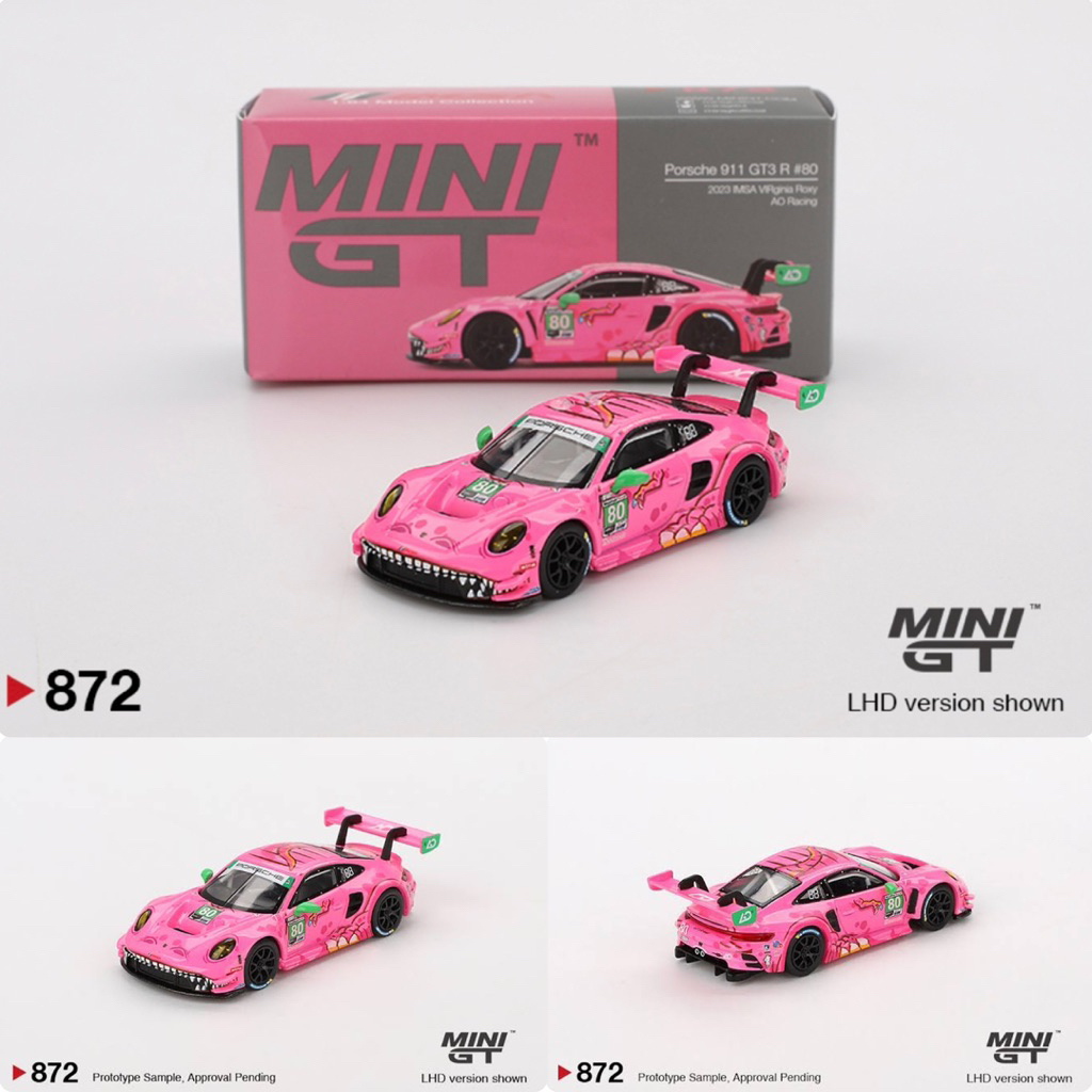 Jual Mini GT No 872 Porsche 911 GT3 R #80 AO Racing 2023 IMSA Virginia ...