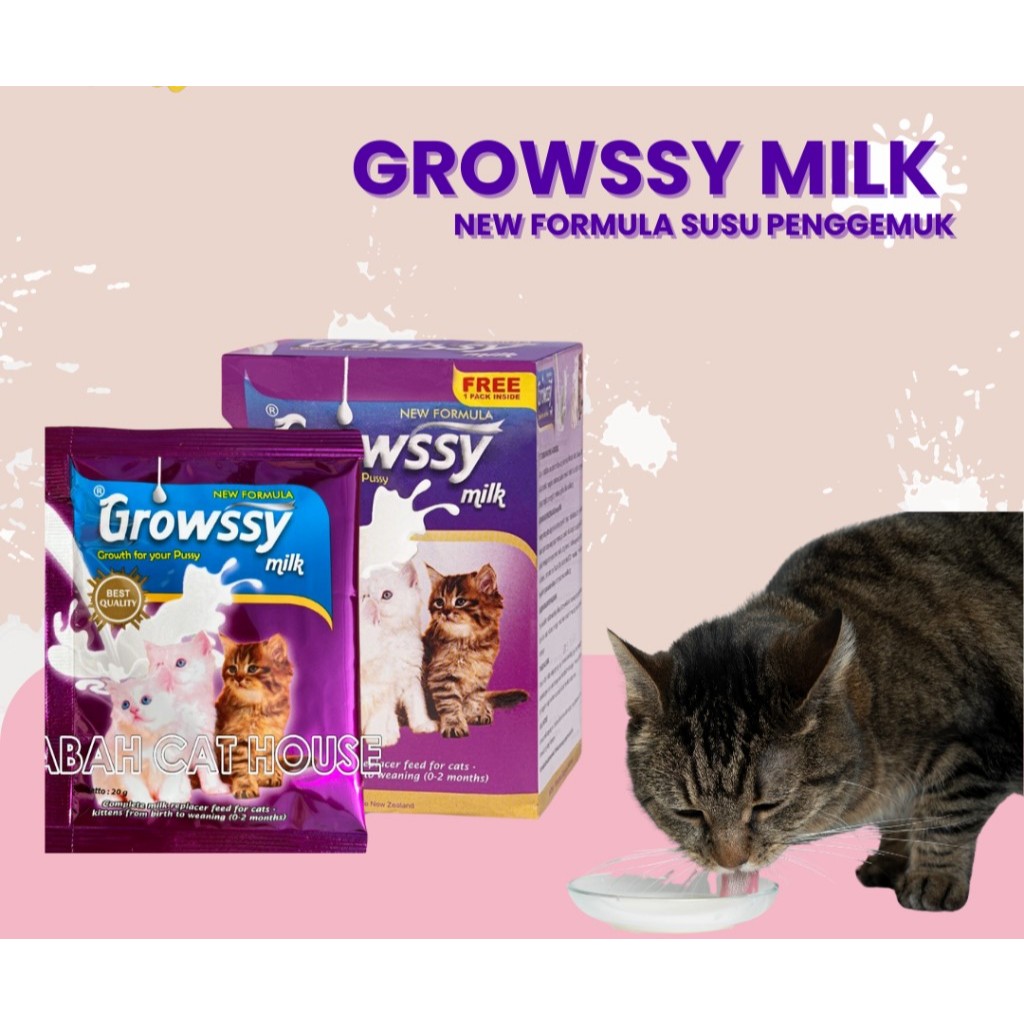 Jual Growssy Susu Kucing 20gr 1 Sachet Growsy Susu Anak Kucing Kitten ...