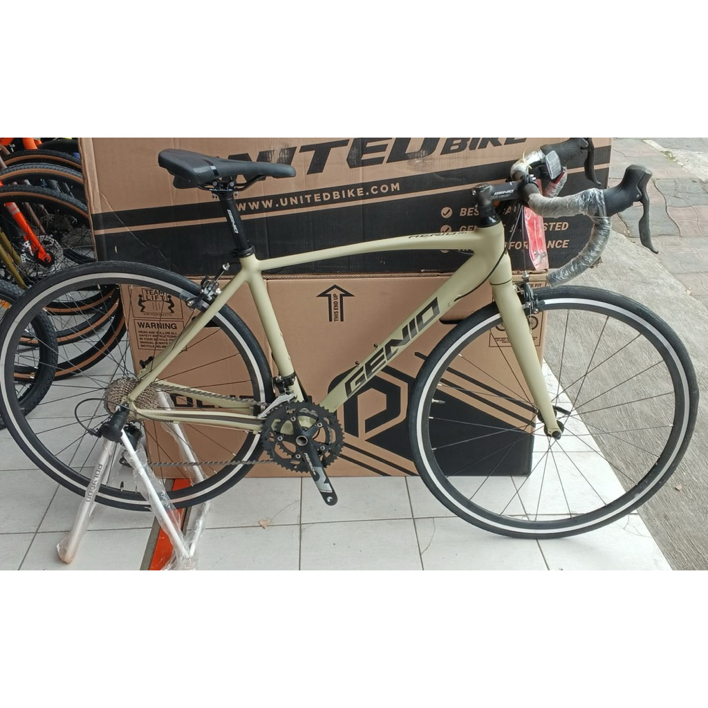 Jual SEPEDA ROAD BIKE / ROADBIKE / BALAP GENIO AERIO R1 700C ALLOY 2 x ...