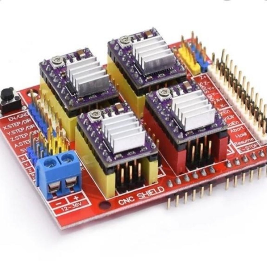Jual 3d printer CNC Shield V3.0 + driver DRV8825 Arduino Uno R3 - Warna ...