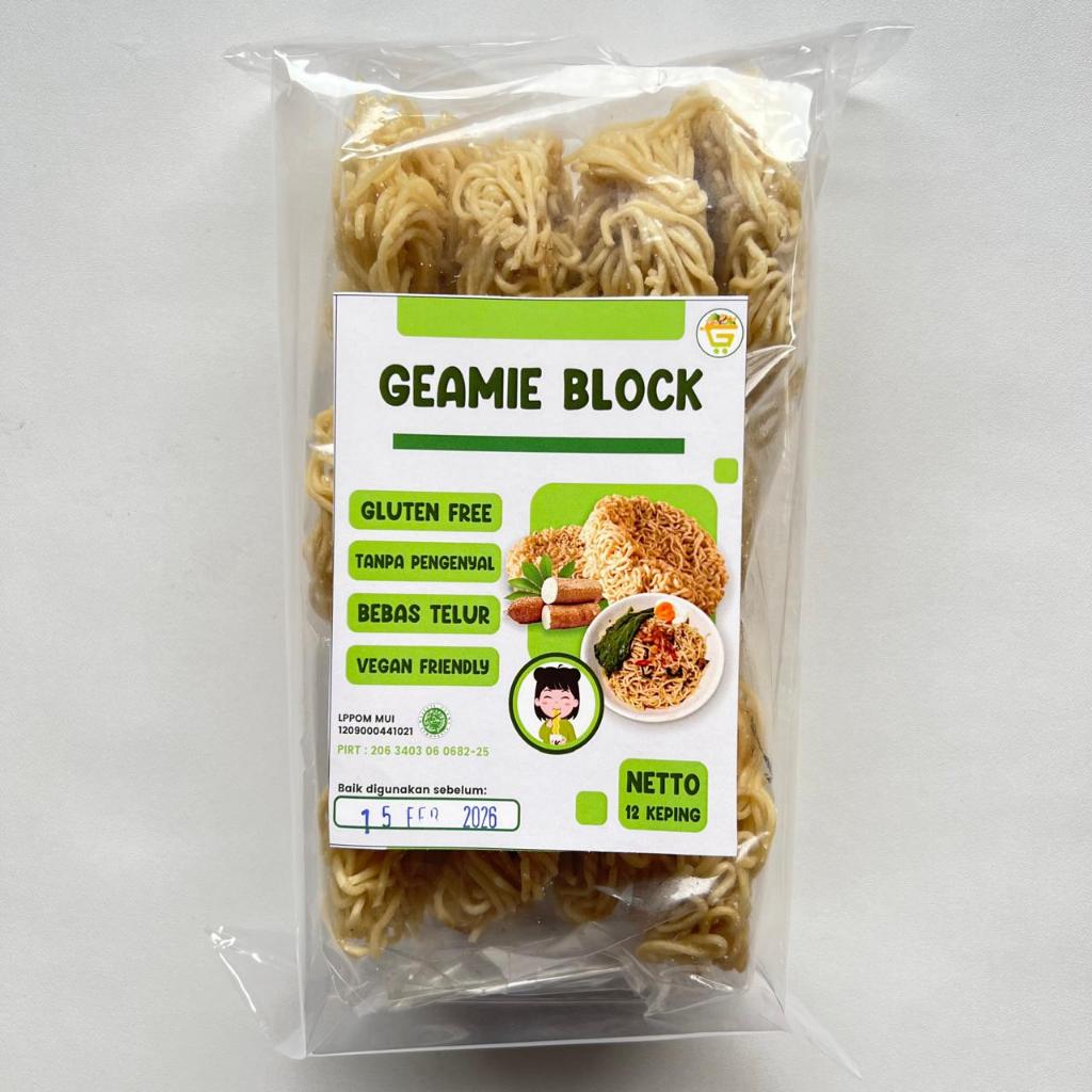 Jual GEAMIE Mocaf Noodle Block 12's - GLUTEN FREE!! | Shopee Indonesia