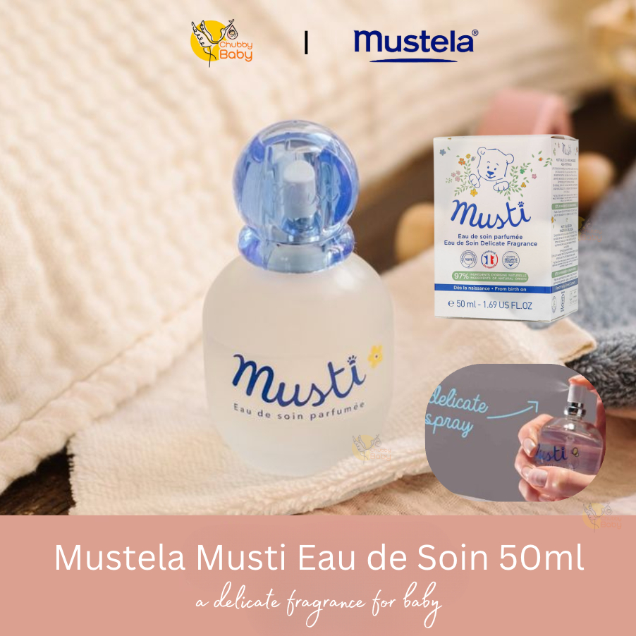 Mustela Musti Baby Perfume 50ml Eau de Soin Parfumée Soft Flowery Scent - Main Image