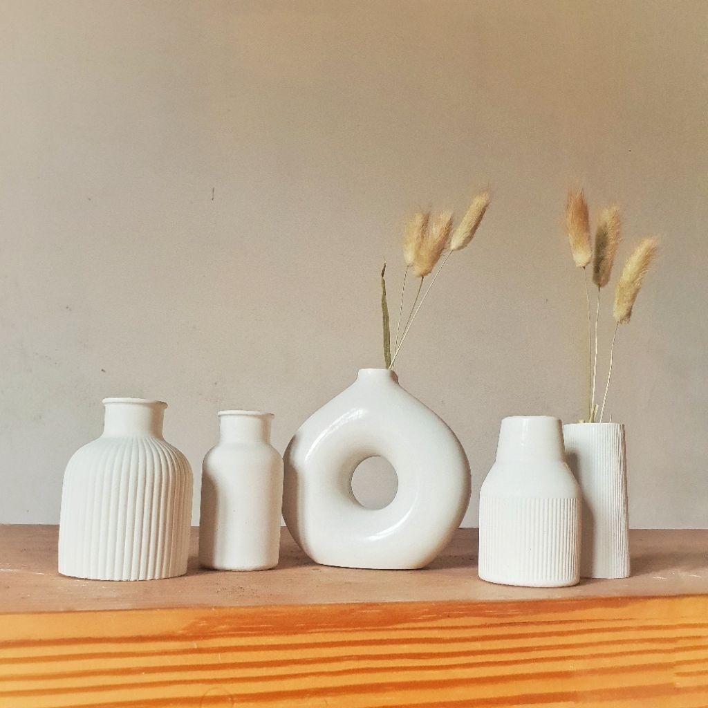 Jual Vas Bunga Concrete Dekorasi Foto Props Ruangan Aestetik | Shopee ...