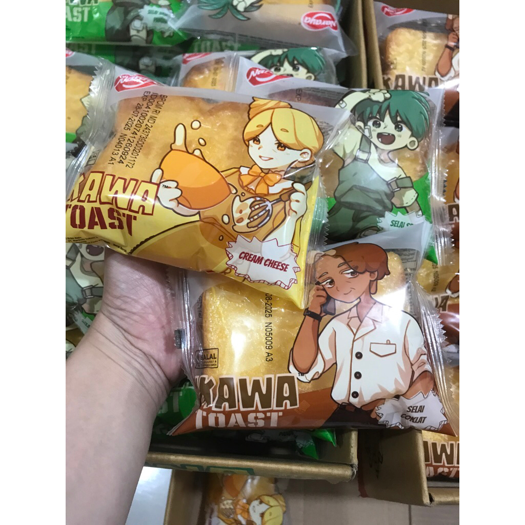 Jual Roti Ikawa Toast naraya cream cheese,coklat,sarikaya | Shopee ...