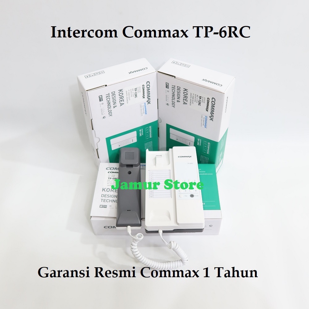 Jual Intercom Commax TP6RC Interphone Commax TP-6RC Putih 6Channel ...