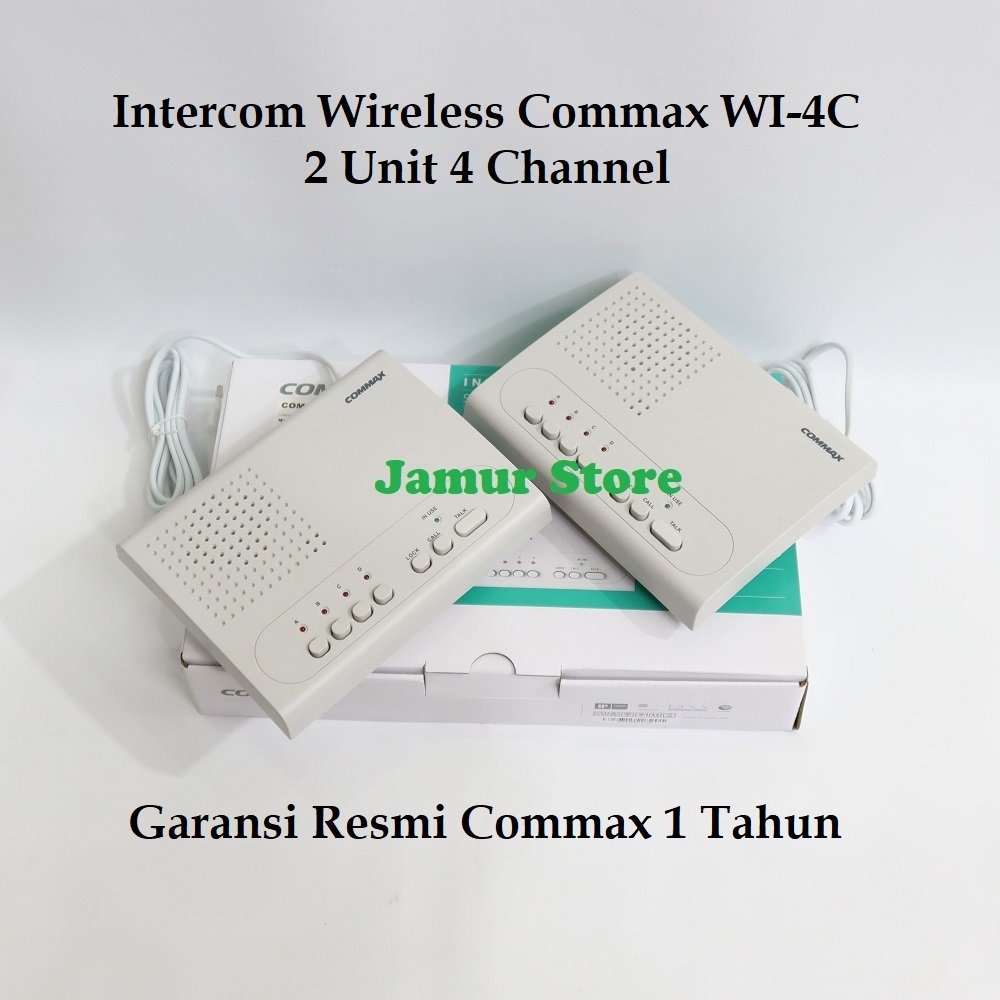 Jual Intercom Wireless Commax WI-4C 1 Pasang Interphone Commax WI-4C 2 ...