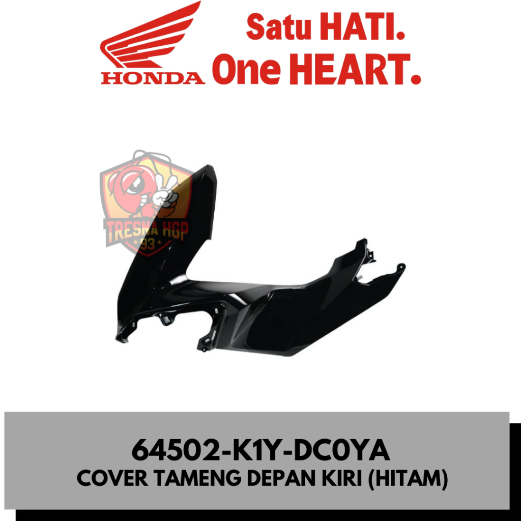 Jual 64502-K1Y-DC0YA COVER TAMENG DEPAN KIRI (HITAM) NEW PCX 160 K1Y ...