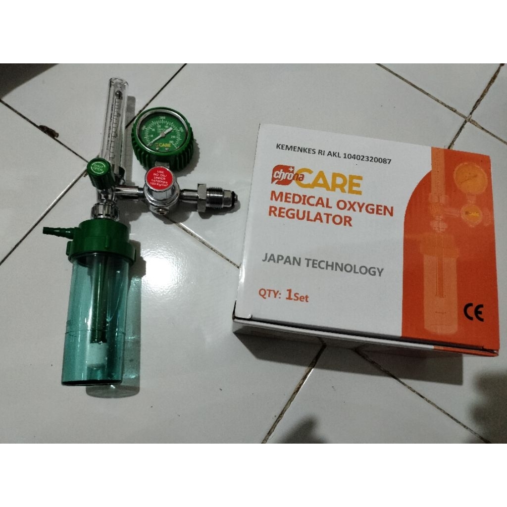 Jual Chrona Care Medical oxygen regulator Kemenkes RI, regulator ...