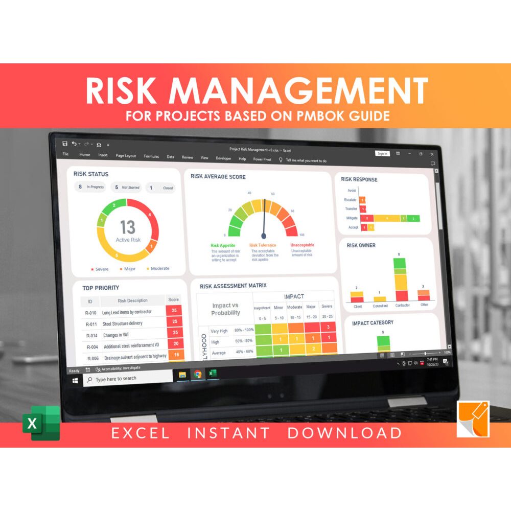 Jual Project Risk Management PRO (Excel) Template - Tools Terbaik untuk ...