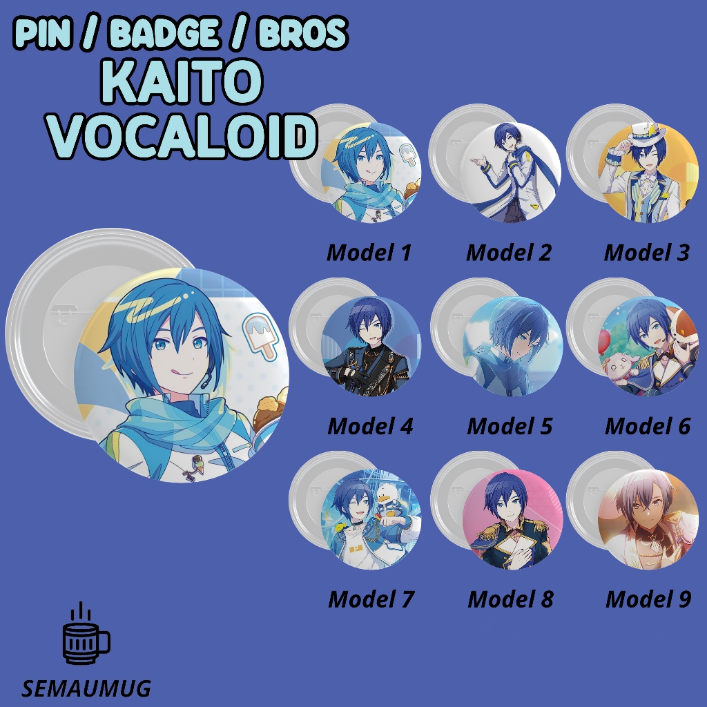 Jual PIN KAITO VOCALOID MAN KADO BROS BADGE BULAT ANIME LUCU PRINT ...